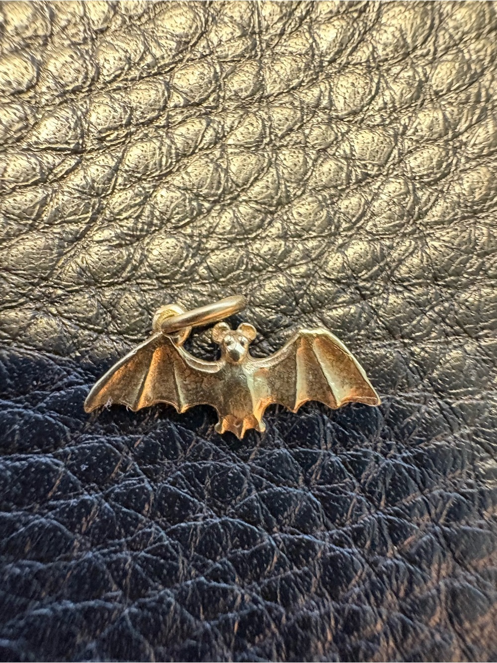 18k Solid Gold Bat Charm